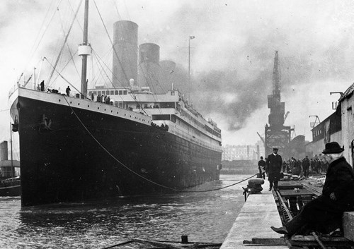 travel path of titanic