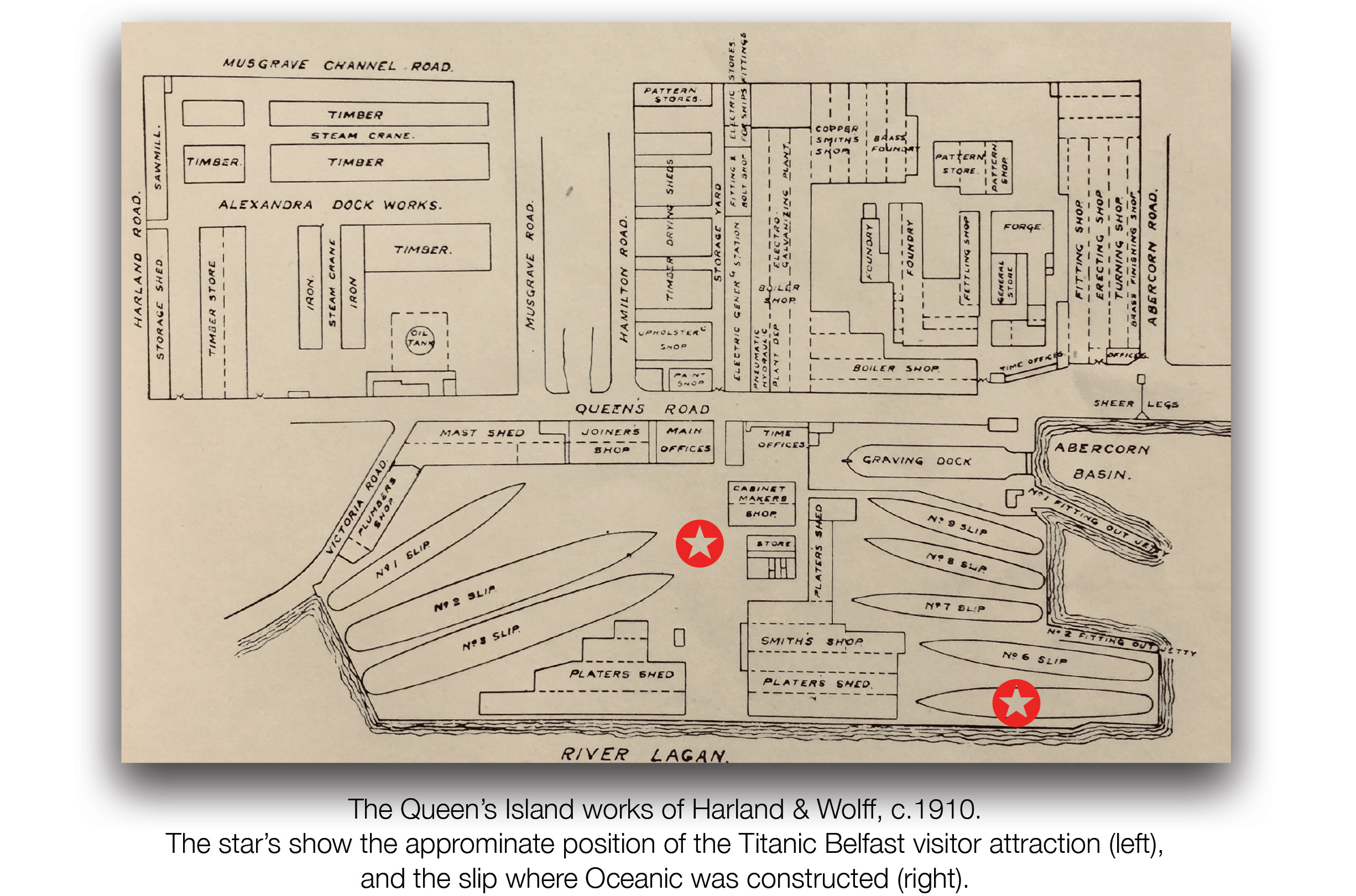 Plan Of Queens Island Works