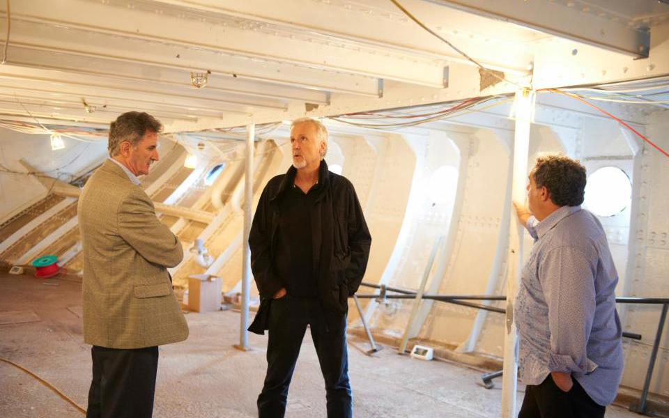 James Cameron And Jon Landau Below Deck On SS Nomadic